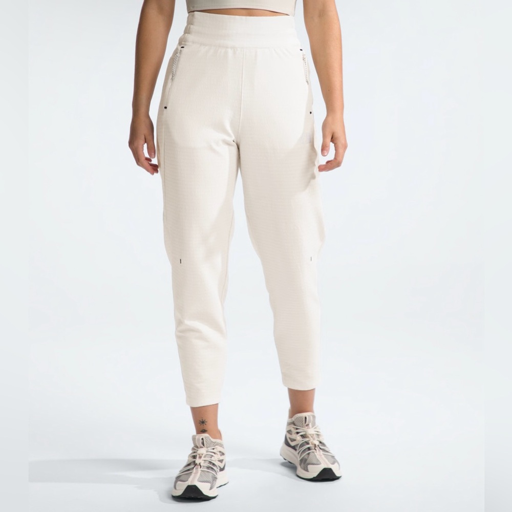 The North Face Women's Tekware™ Grid Fleece Pants White Dune Size Large - Picture 2 of 13